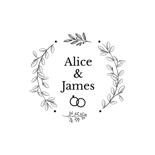 Rustic Wedding Silhouette