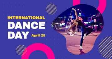 Free International Dance Day Facebook Post Template to Edit Online