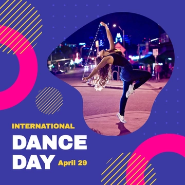 Free International Dance Day Instagram Post Template to Edit Online