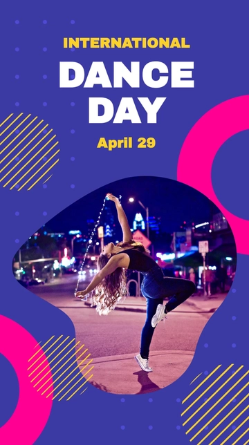 Free International Dance Day WhatsApp Status Template to Edit Online