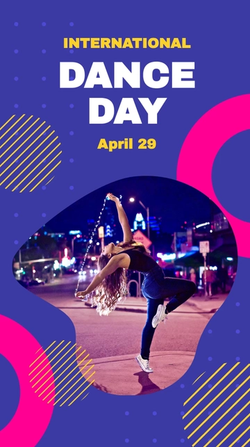Free International Dance Day Instagram Story Template to Edit Online