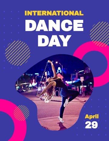 Free International Dance Day Flyer Template to Edit Online