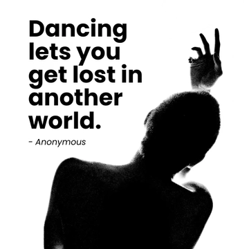 Free Dance Life Quote Template to Edit Online