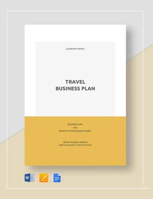 Travel Business Plan Template