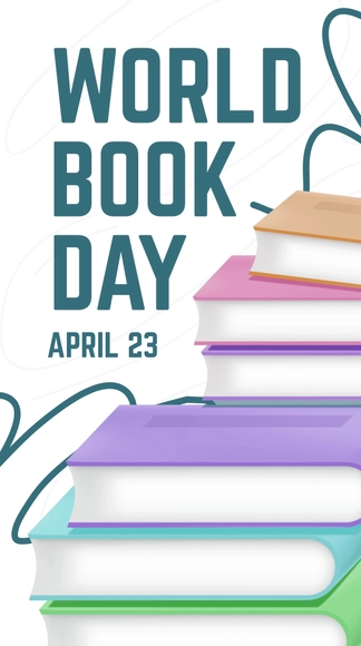 Free World Book Day Instagram Story Template to Edit Online