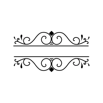 Free Ornamental Wedding Silhouette Template to Edit Online