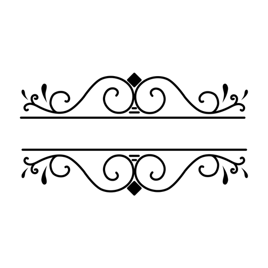 Ornamental Wedding Silhouette