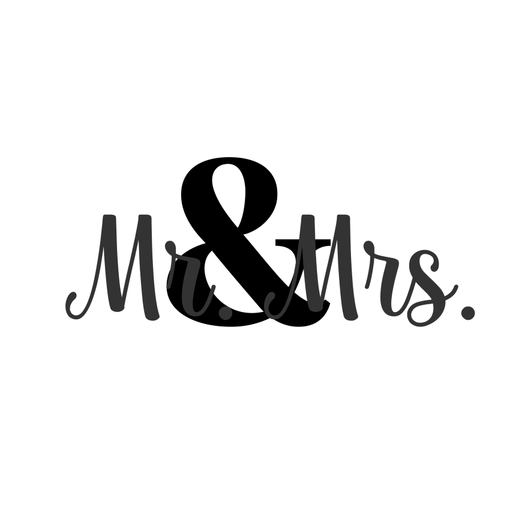 Wedding Font Silhouette