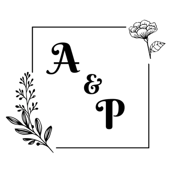Free Wedding Monogram Silhouette Template to Edit Online