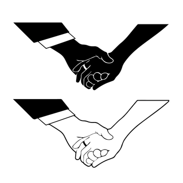 Free Wedding Holding Hands Silhouette Template to Edit Online