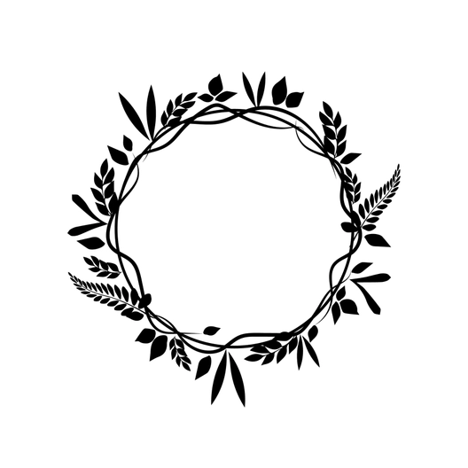 Wedding Leaves Silhouette