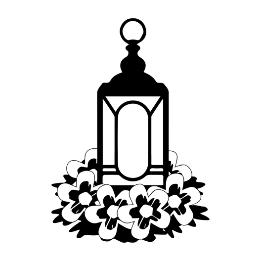 Wedding Lamp Silhouette