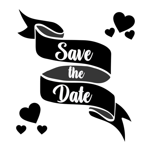 Ribbon Wedding Silhouette