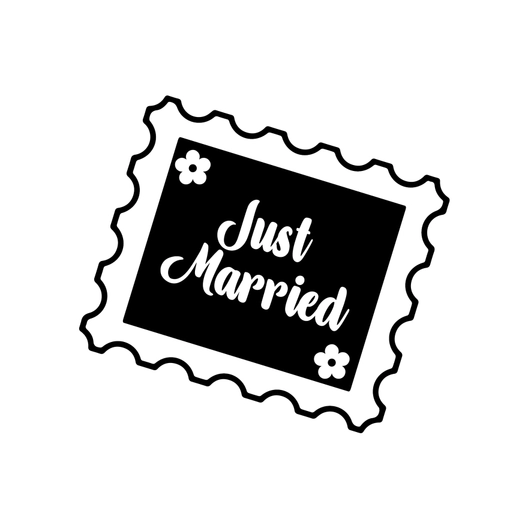 Wedding Stamp Silhouette