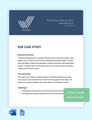B2B Case Study Template