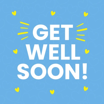 Free Get Well Soon Gif Template Clipart to Edit Online