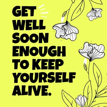 Free Get Well Soon Meme Template to Edit Online