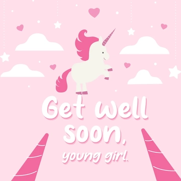 Free Get Well Soon For Girl Template to Edit Online