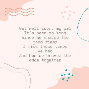 Free Get Well Soon Lyrics Template to Edit Online
