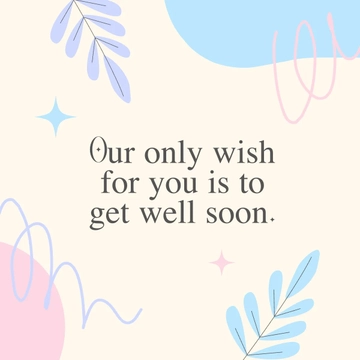 Free Get Well Soon Wishes Template to Edit Online