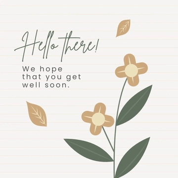 Free Get Well Soon Greetings Template to Edit Online