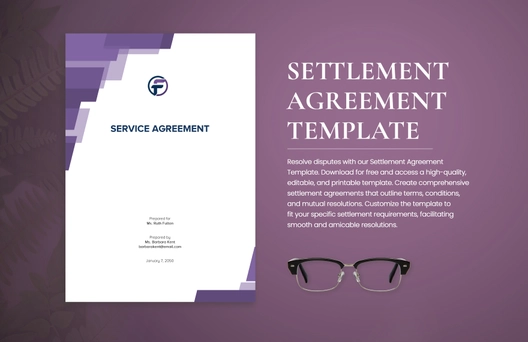 Settlement Agreement Template Settlement Agreement Template
