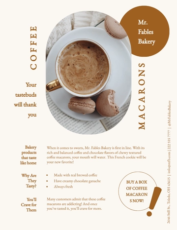 Free Food Product Sell Sheet Template to Edit Online