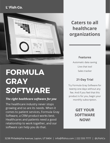 Corporate Business Sell Sheet Template