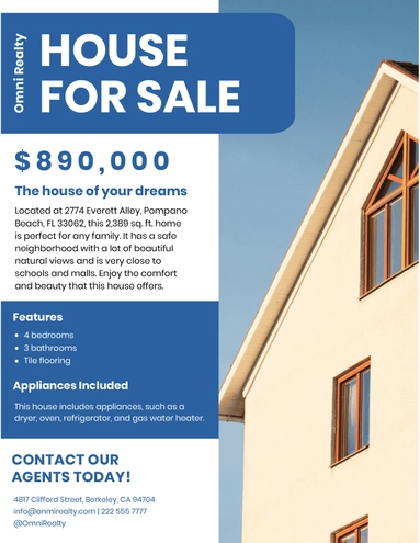 House Sell Sheet Template