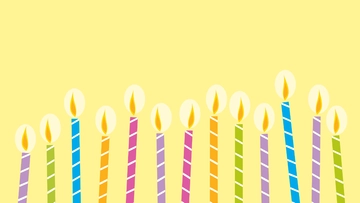 Free Birthday Candle Background Template to Edit Online