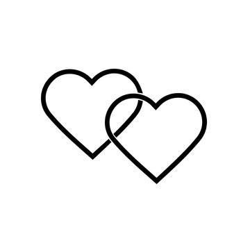 Free Wedding Heart Silhouette Template to Edit Online