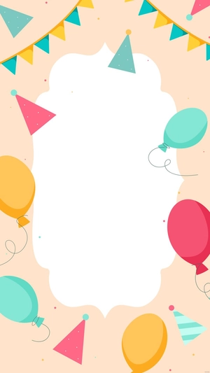 Birthday Frame Mobile Background