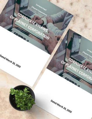 Oregon Corporate Bylaws Template