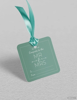 Wedding Gift Label Template