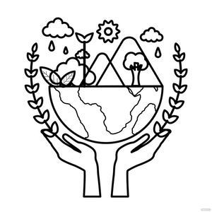 Earth Day Coloring Page