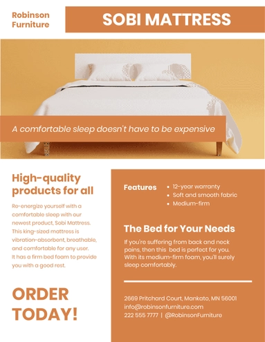 New Product Sell Sheet Template