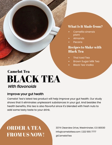 Free Beverage Sell Sheet Template to Edit Online