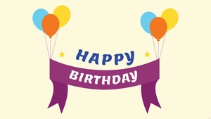 Birthday Banner Background