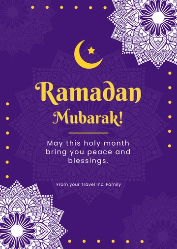 Ramadan Mubarak Wishes Template - Edit Online & Download