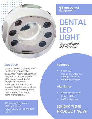 Free Dental Sell Sheet Template to Edit Online