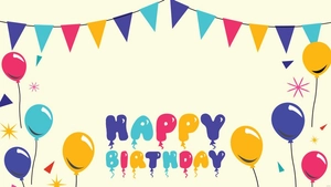 Happy Birthday Border Background