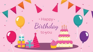 Decorative Happy Birthday Background