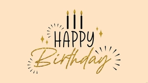 Glitter Happy Birthday Background