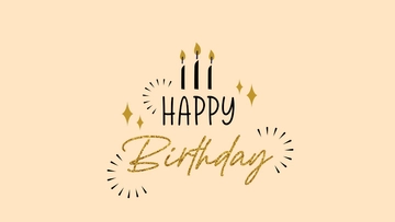 Free Glitter Happy Birthday Background Template to Edit Online
