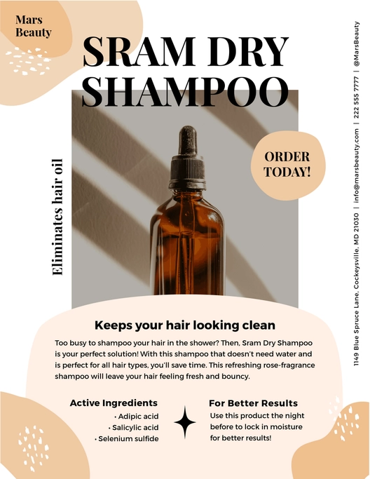 Beauty Sell Sheet Template