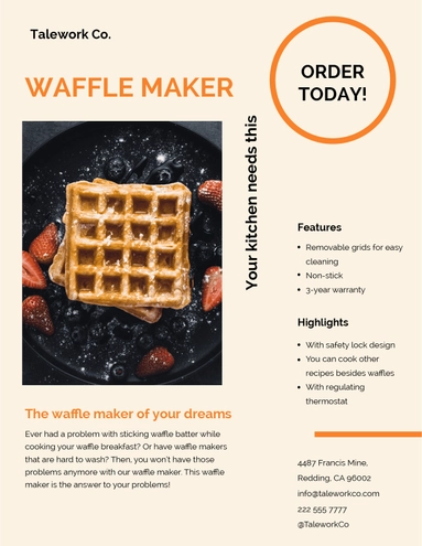 Modern Sell Sheet Template