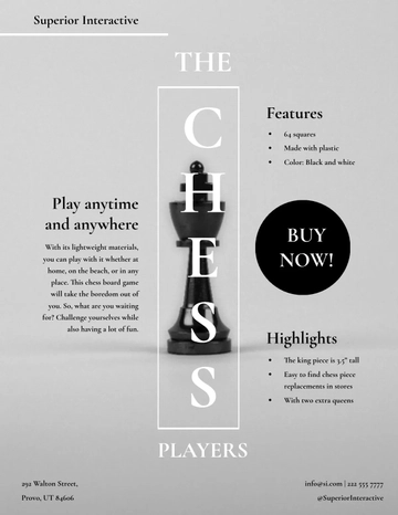 Free Board Game Sell Sheet Template to Edit Online