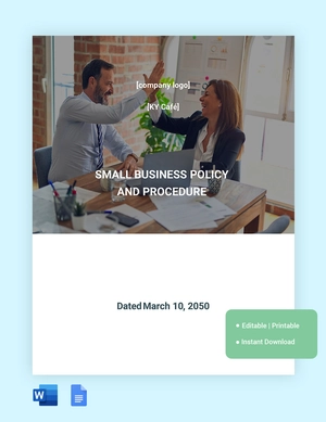 Small Business Policy And Procedure