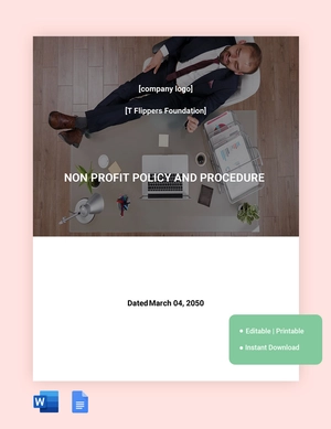 Non Profit Policy And Procedure