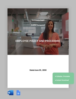 Employee Policy And Procedure